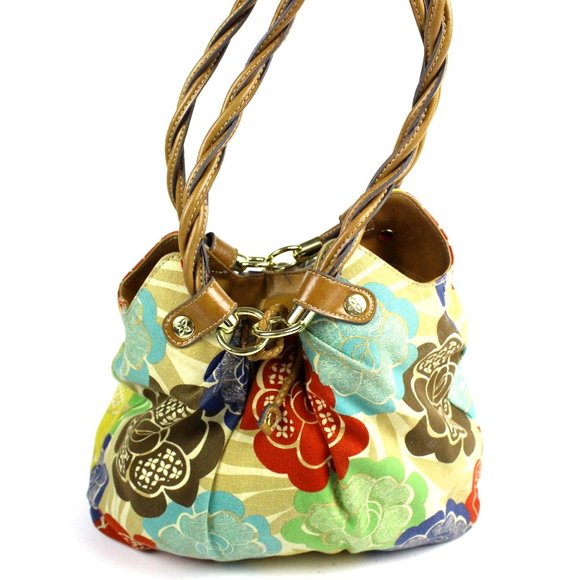 NO BRAND Handbags - FLORAL BUCKET BAG MULTICOLOR HANDBAG